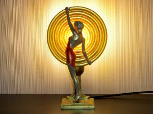 3d printable art deco lamp 1 3D Print Model