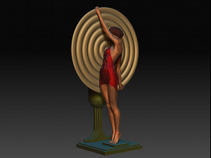 3d printable art deco lamp 1 3D 打印模型