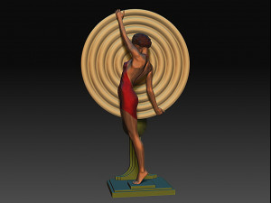 3d printable art deco lamp 1 3D 打印模型
