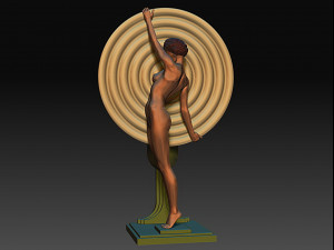 3d printable art deco lamp 1 3D 打印模型