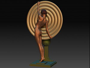 3d printable art deco lamp 1 3D 打印模型