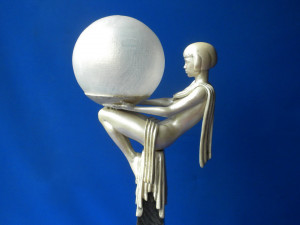 3d printable art deco lamp 3 3D Print Model