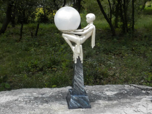 3d printable art deco lamp 3 3D Print Model