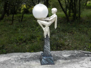 3d printable art deco lamp 3 3D Print Model