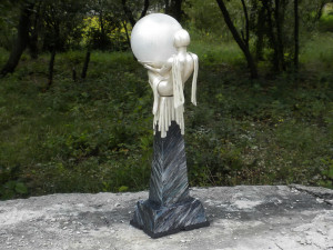 3d printable art deco lamp 3 3D Print Model