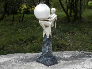 3d printable art deco lamp 3 3D Print Model