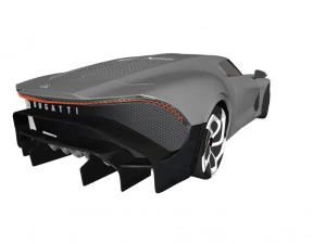 2019 bugatti la voiture noire 3D Model