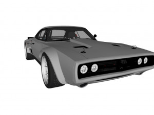 dodge charger rt f8 1970 3D 모델