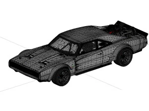 Dodge Charger Rt F8 1970 3D Model