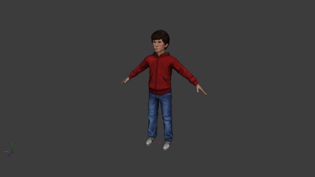 child Modello 3D .c4d .max .obj .3ds .fbx .stl .blend 