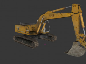 excavator 3D 모델