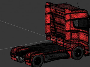 scania r1000 hiqh poly 3D Model