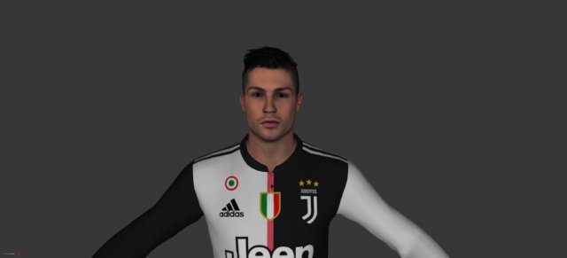 cristiano ronaldo 2019-2020juventus 3Dモデル .c4d .max .obj .3ds .fbx .stl .blend 