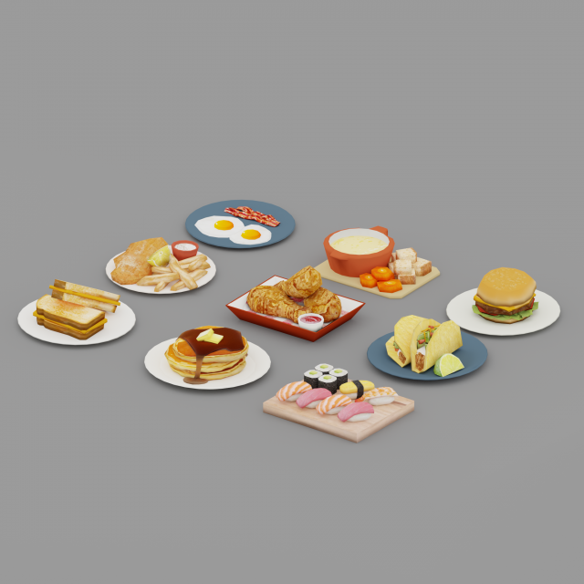 food g04 Model 3D .c4d .max .obj .3ds .fbx .stl .blend 