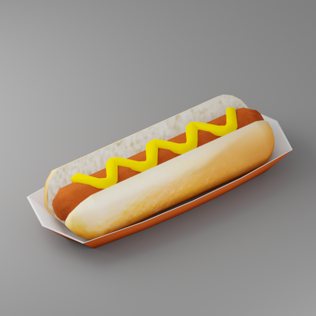 hot dog g06 3D 模型 .c4d .max .obj .3ds .fbx .stl .blend 