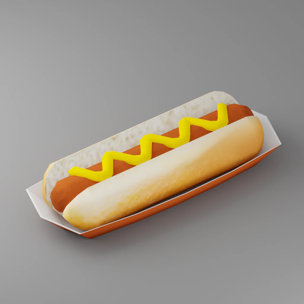 хот-дог g06 3D Модель .c4d .max .obj .3ds .fbx .stl .blend 