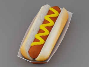 hot dog g06 3D 模型