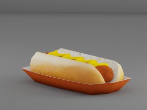 hot dog g06 3D 模型