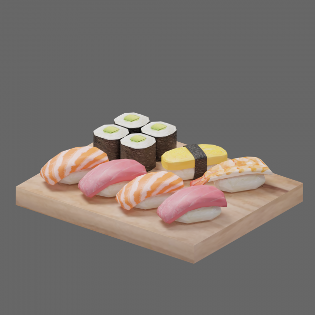 sushi g08 3D-Modell .c4d .max .obj .3ds .fbx .stl .blend 