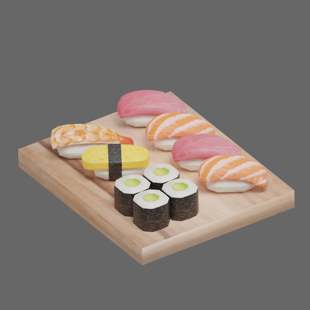 Sushi Set Design 1 3D model - TurboSquid 1925766