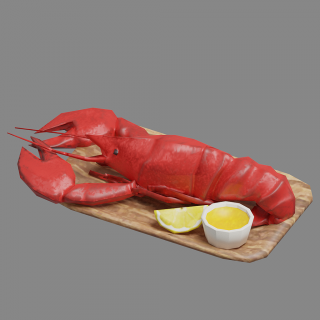 lobster g09 3D 模型 .c4d .max .obj .3ds .fbx .stl .blend 