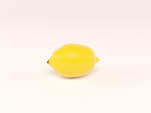 lemon with lemon slice 3D-Modell