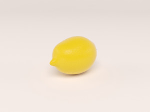 lemon with lemon slice 3D-Modell