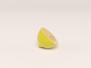 lemon with lemon slice 3D-Modell