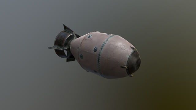 old atom bomb Modèle 3D .c4d .max .obj .3ds .fbx .stl .blend 
