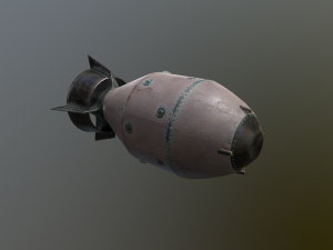 old atom bomb Model 3D