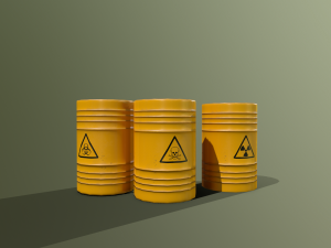 toxic waste barrels 3D Model