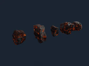 asteroids pack 3D Model
