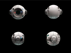 sci-fi battle drone 3D Model