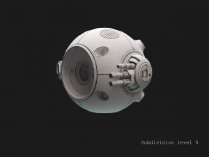 sci-fi battle drone 3D Model