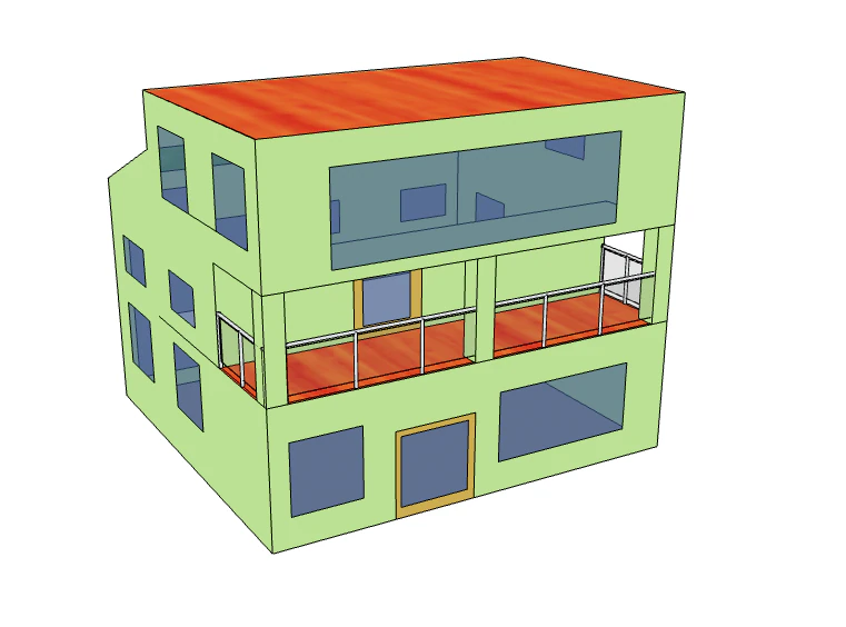 townhousegreen 3D Model .c4d .max .obj .3ds .fbx .stl .blend 