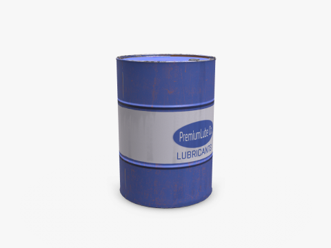 Barrel Low-poly 3D-Modell