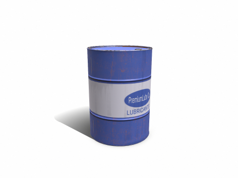 Barrel Low-poly 3D Model