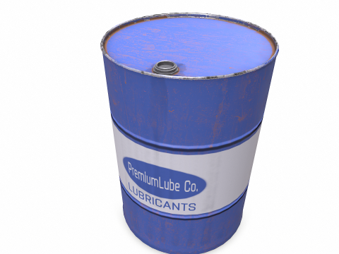 Barrel Low-poly 3D Model