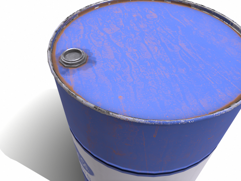 Barrel Low-poly 3D Model