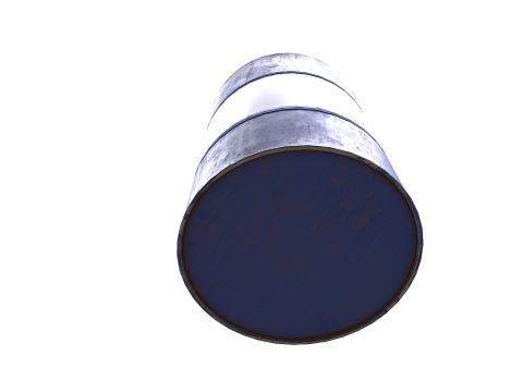 Barrel Low-poly 3D Model