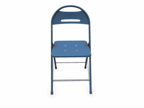 Old Metal Floding Chair Low-poly PBR 3D Модель