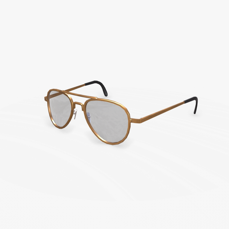 Old Vintage Sunglasses Low-poly PBR Modello 3D .c4d .max .obj .3ds .fbx .stl .blend