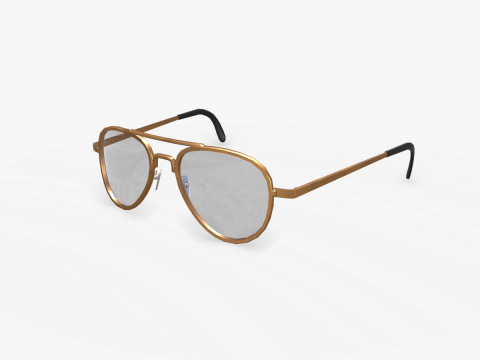 Old Vintage Sunglasses Low-poly PBR 3Dモデル