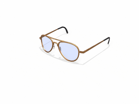 Old Vintage Sunglasses Low-poly PBR Modello 3D