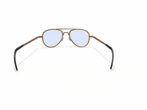 Old Vintage Sunglasses Low-poly PBR Modello 3D