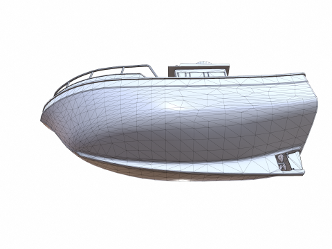 Small Boat Low-poly PBR Low-poly Modèle 3D