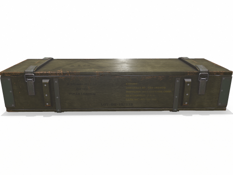 Weapon Crate Low-poly PBR Modèle 3D