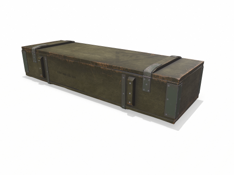 Weapon Crate Low-poly PBR Modèle 3D