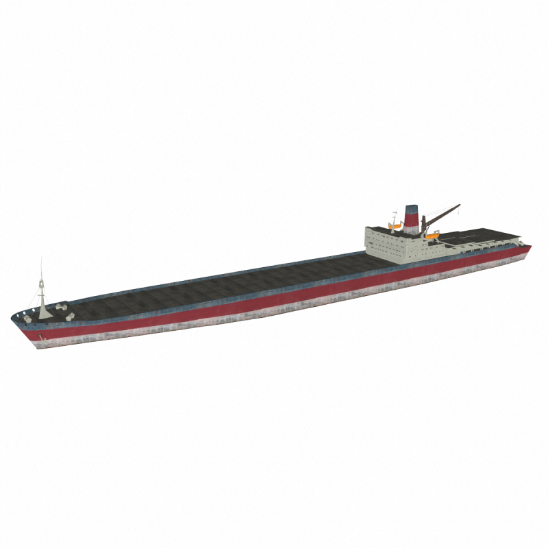 Container Ship Low-Poly Model 3D .c4d .max .obj .3ds .fbx .stl .blend