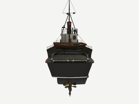 Fishing Boat PBR Modelo 3D